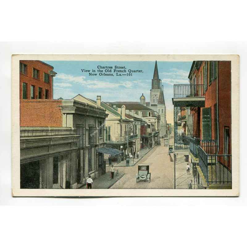 Chartres Street View in the Old French Quarter New Orleans ...