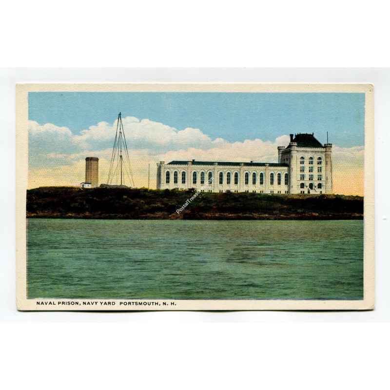 Naval Prison Navy Yard Portsmouth New Hampshire postcard