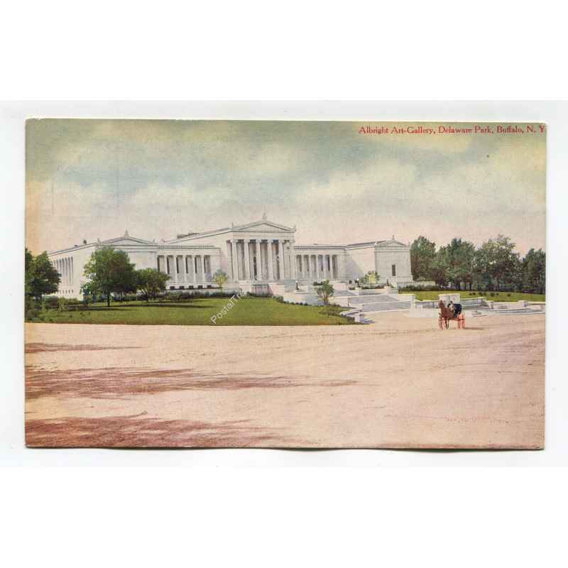 Albright Art Gallery Delaware Park Buffalo New York postcard