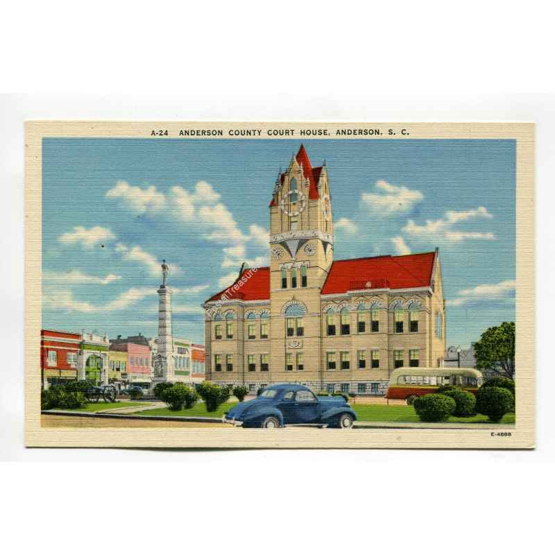 Anderson County Court House Anderson South Carolina vintage