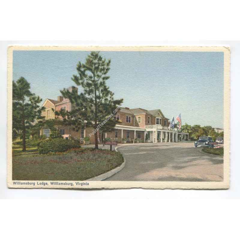 Williamsburg Lodge Williamsburg Virginia vintage postcard