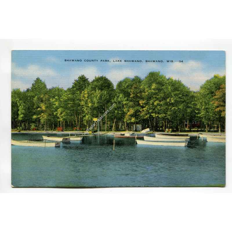 Shawano County Park Lake Shawano Shawano Wisconsin Vintage