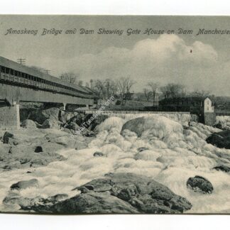 Amoskeag Bridge Dam Manchester New Hampshire