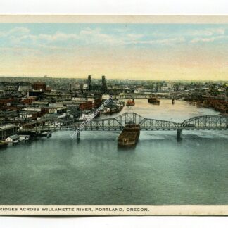 bridges-across-willamette-river-portland-oregon-1954