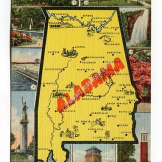Alabama Map Card