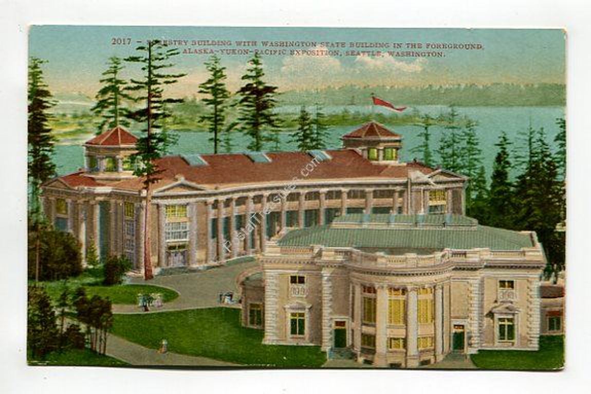 forestry-building-with-washington-state-building-in-the-foreground-alaska-yukon-pacific-exposition-seattle-washington-4092