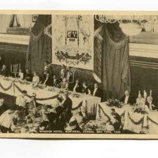 Banquet Windsor Hotel Montreal Canada