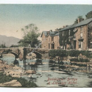 Beddegelert Bridge and Llewelyn Hotel Wales