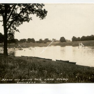 Bathing Beach Lake Storey Galesburg Illinois