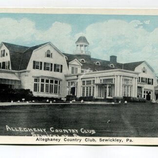 Allegheny Country Club Sewickley Pennsylvania