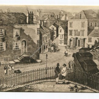 Bottom of Broad Street Lyme before the Great Fire